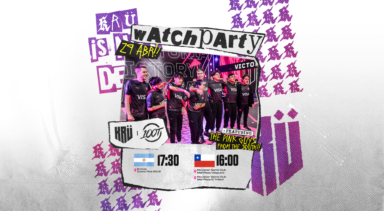 Watchparty VCT - KRÜ x 100T banner