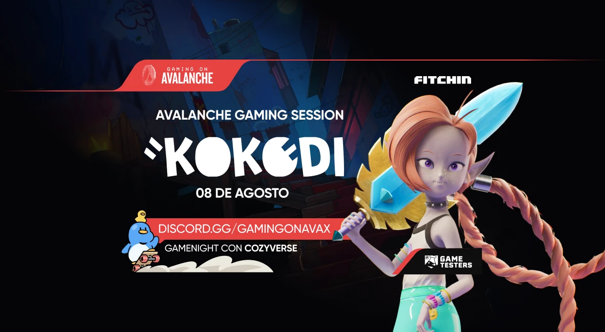 AVAX GAMING SESSION: KOKODI banner