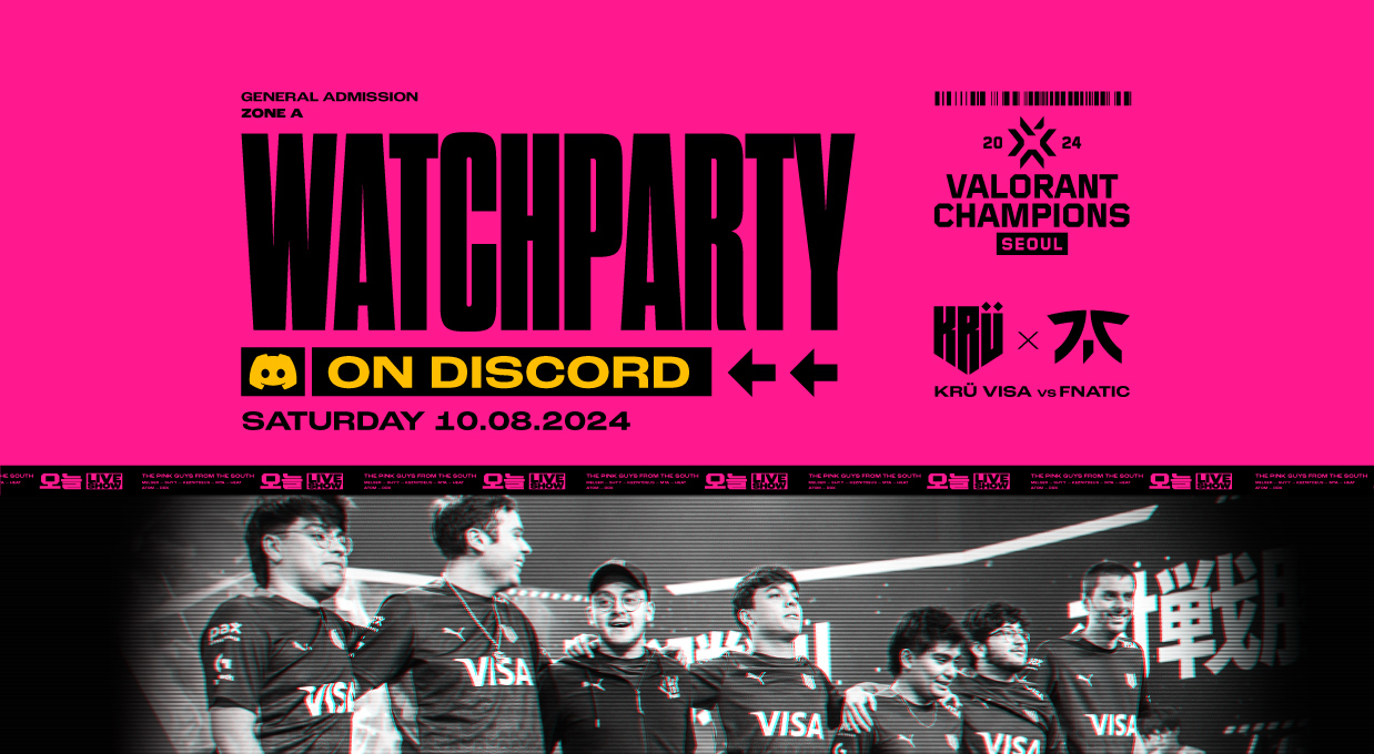 Watchparty VCT - KRÜ x Fnatic banner