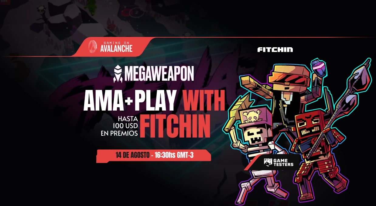 GAME TESTERS | AMA + Play with FITCHIN: MEGAWEAPON banner