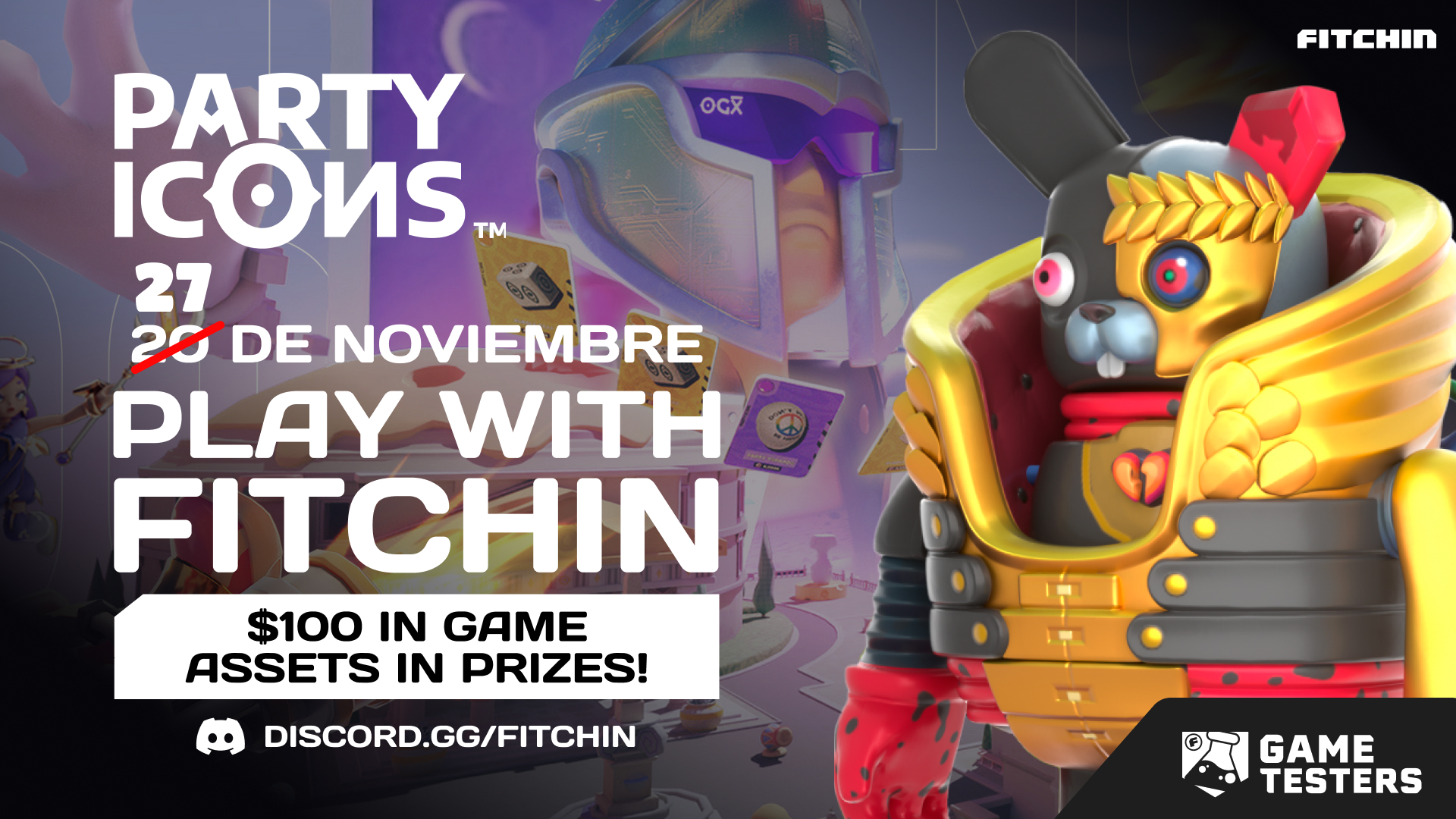 Play With Fitchin | Party Icons